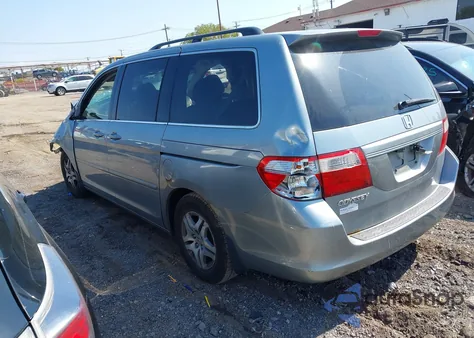 2007 Honda Odyssey Ex-L из США, поврежденный, VIN 5FNRL38637B018612